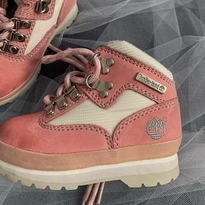 Timberland suede Pink boots toddler girl size 7